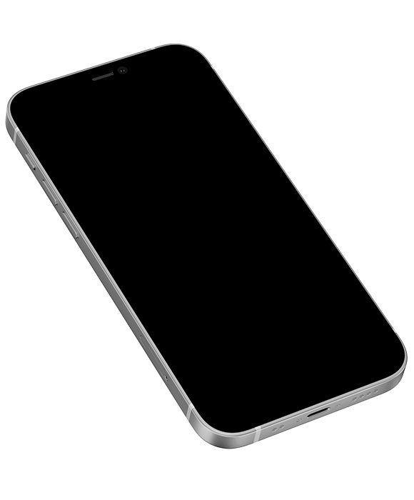 Ein iPhone mit schwarzem Bildschirm