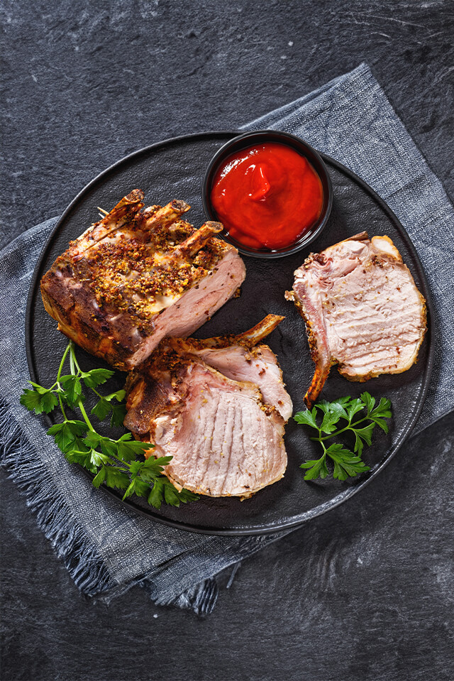 Schweinefilet mit Kräuterkruste