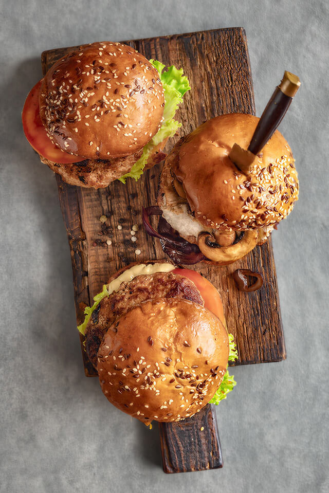 Sommerlicher Grill-Burger