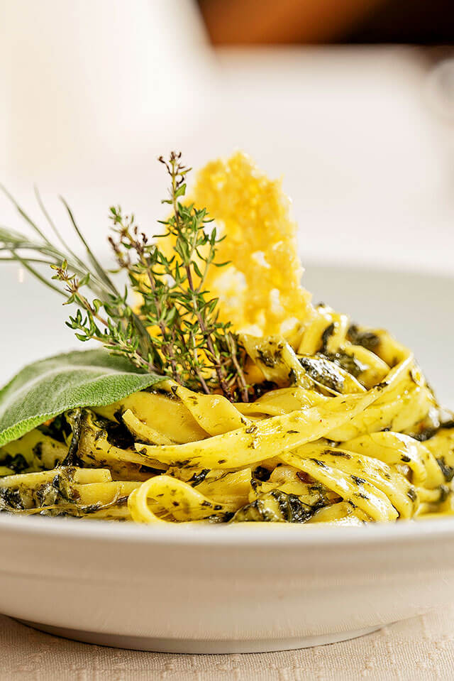 Fettuccine mit Rahmspinat
